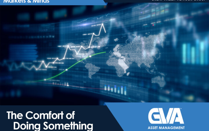 Markets & Minds banner with rising stock lines over a world map and the GVA Asset Management logo.